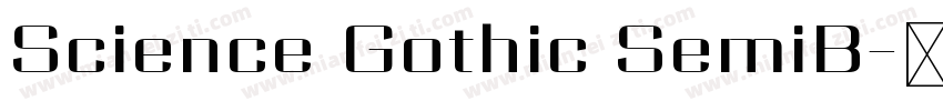 Science Gothic SemiB字体转换